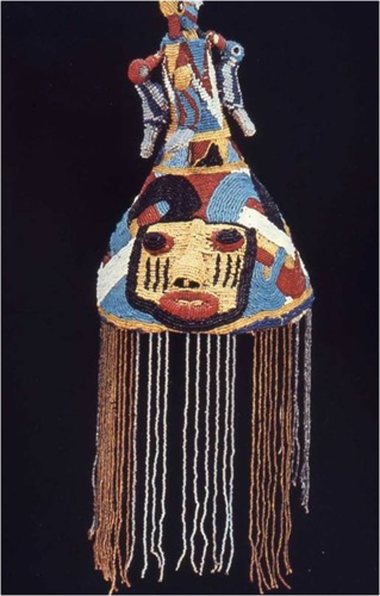 <p>Yoruba beaded crowns, 20th c</p>