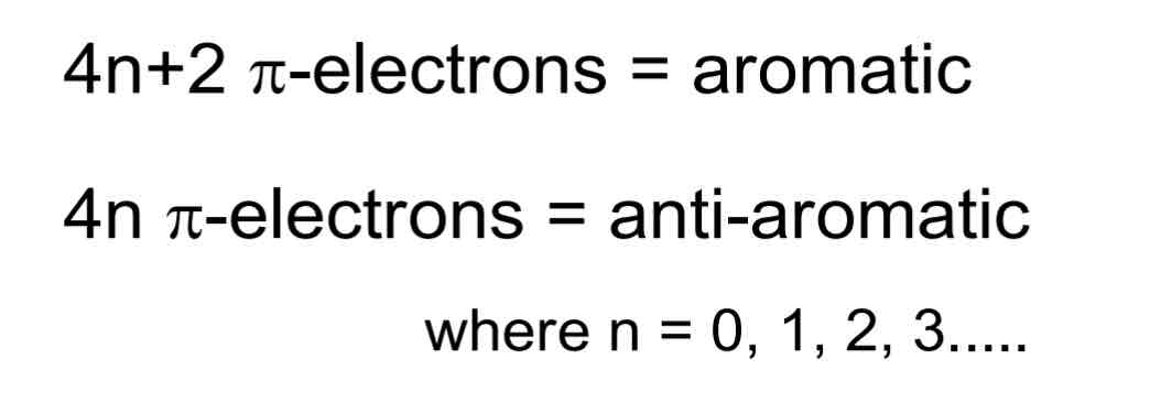 <p>if there is an sp3 carbon = non-aromatic</p>