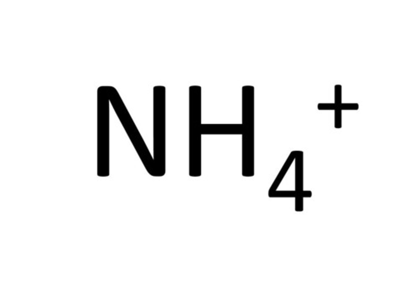 <p>NH<sub>4</sub><sup>+</sup></p>