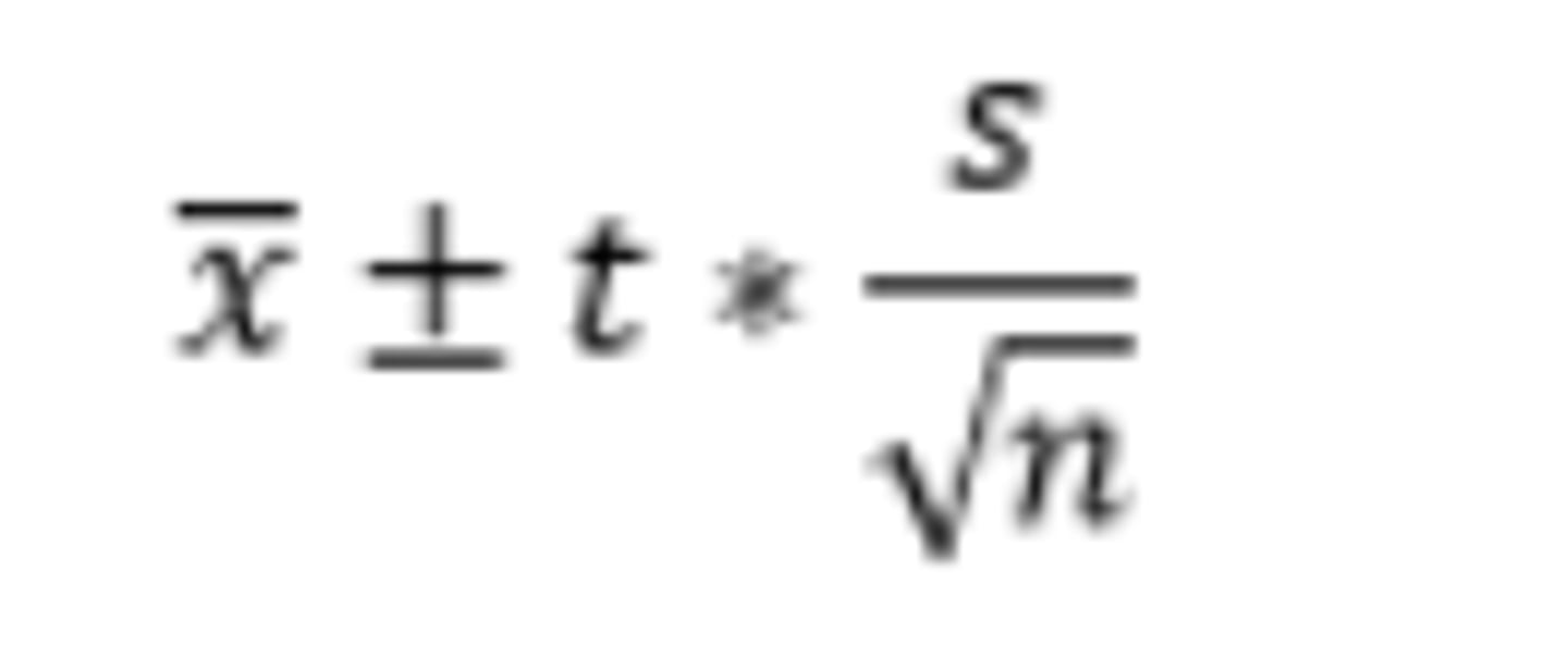 <p>degrees of freedom: n-1</p><p>Conditions:</p><p>1)Representative data</p><p>2) Central Limit Theorem applies (sample size≥30 or distribution has normal boxplots).</p><p>Test statistic:</p><p>1 sample mean z interval is the exact same except we know σ and thus, the t becomes a z</p>
