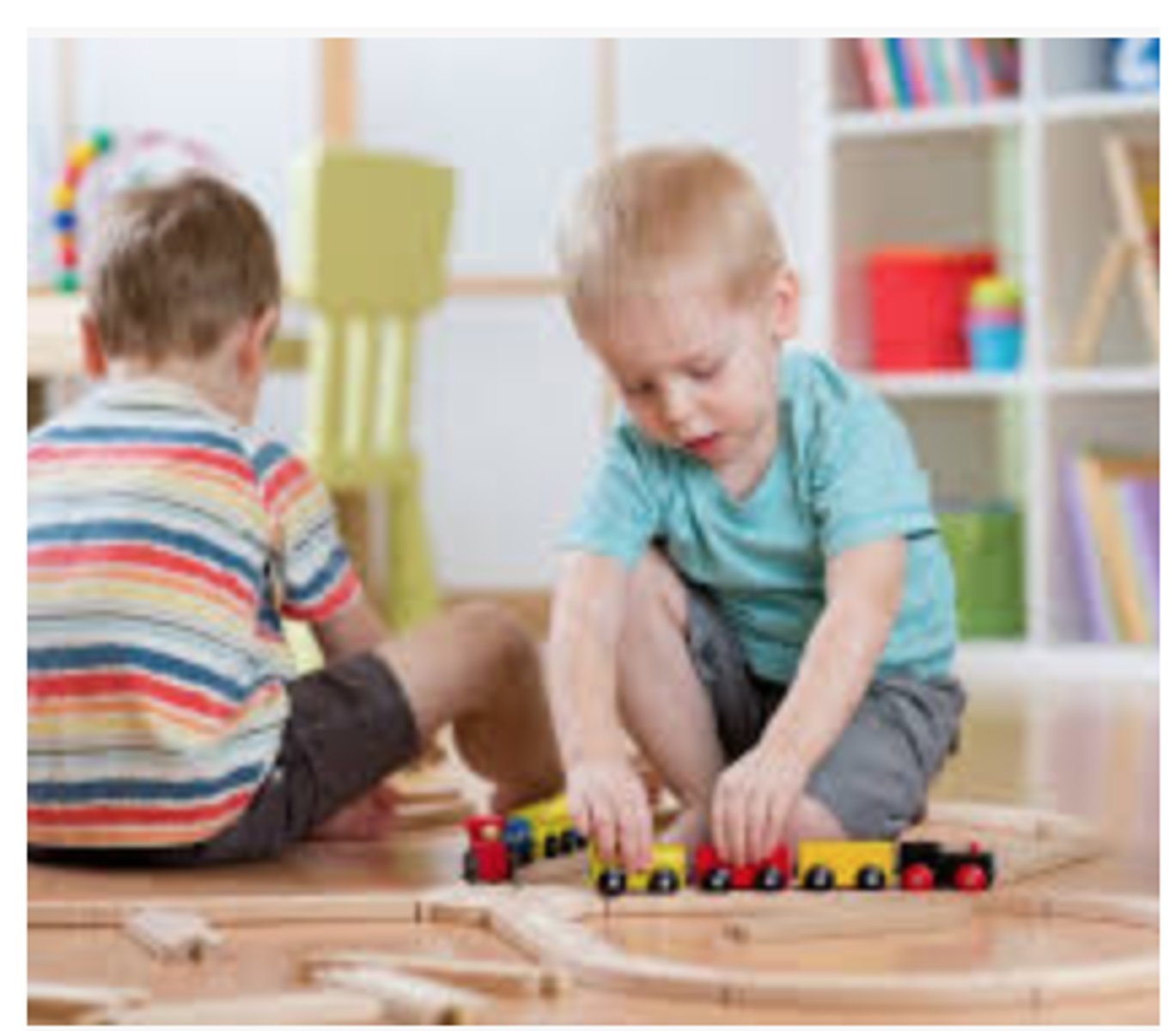 <p>activity in which children play side by side with similar toys without interacting</p>