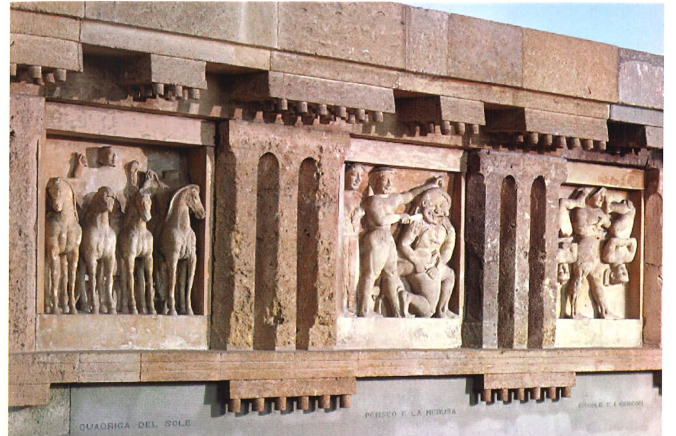 <p><span>Doric Frieze, temple C,</span></p>