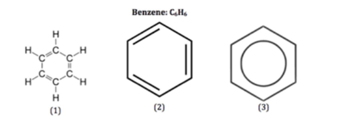 <p>an aromatic hydrocarbon, C6H6</p>