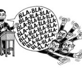 A procedural practice in the Senate whereby a senator refuses to relinquish the floor and thereby delays proceedings and prevents a vote on a controversial issue.