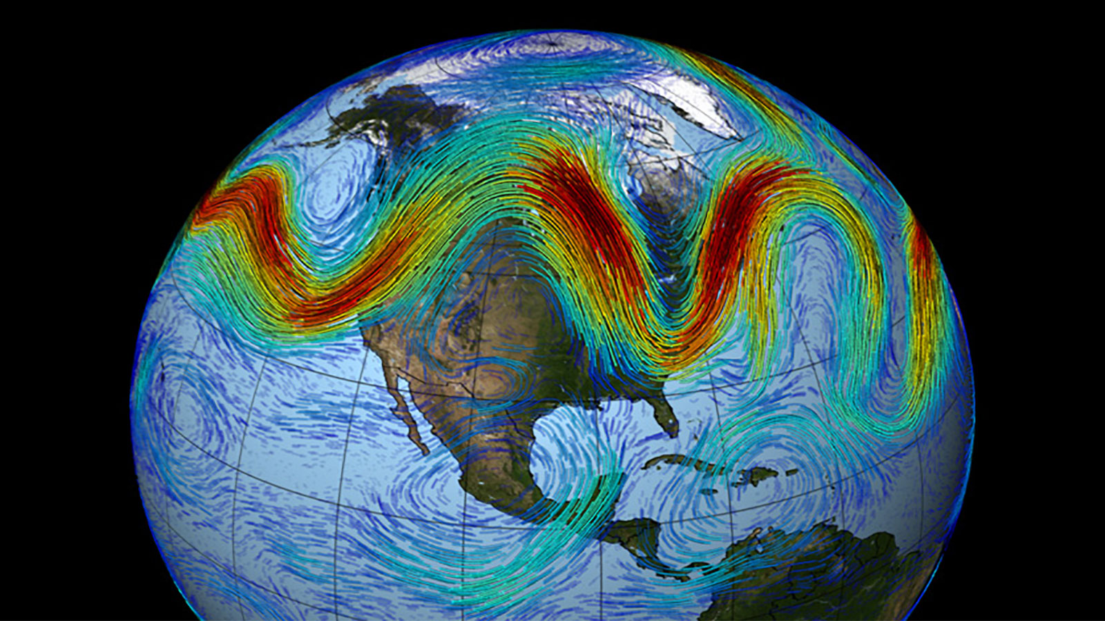 <p>Undulations (rising and falling motion) in jet stream called <strong>Rossby waves</strong></p><p><strong>→ </strong>when jetstream moves toward equator these waves bring cold air</p><p>→ towards poles, bring hot air</p><p>these waves show boundary between warm + cold</p>