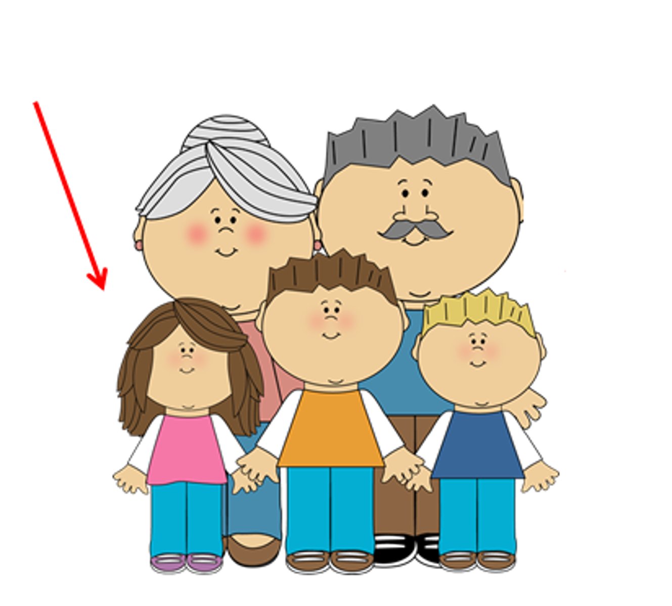 <p>the granddaughter</p>