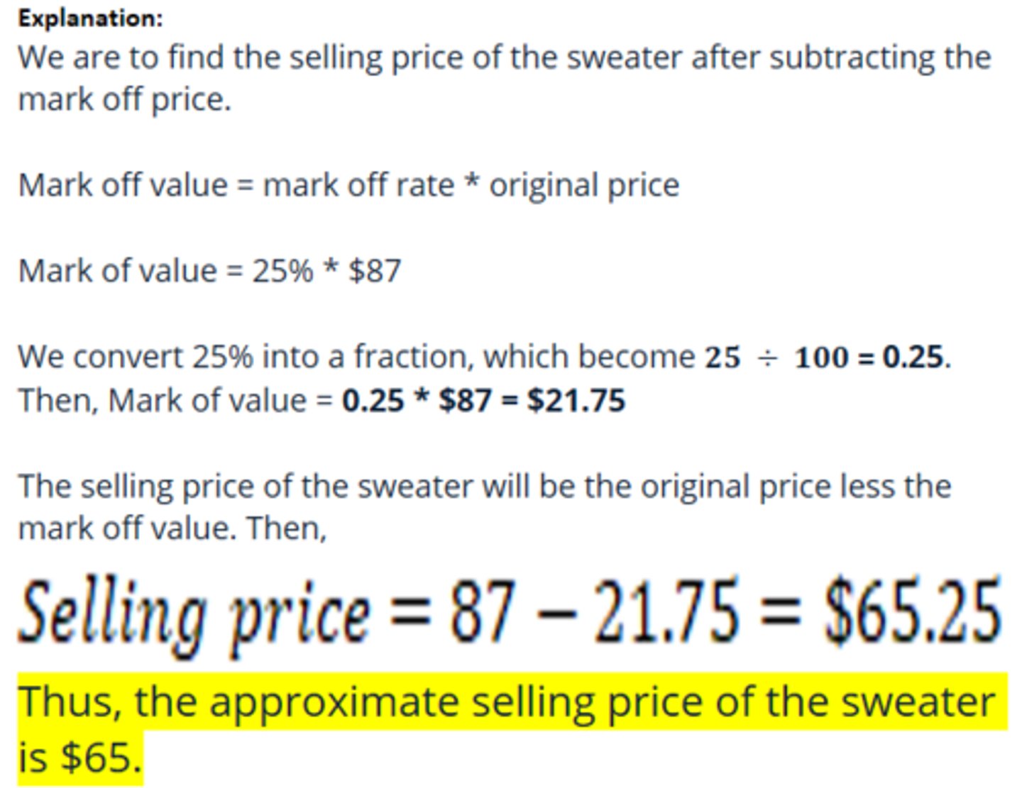 <p>D. $65</p>