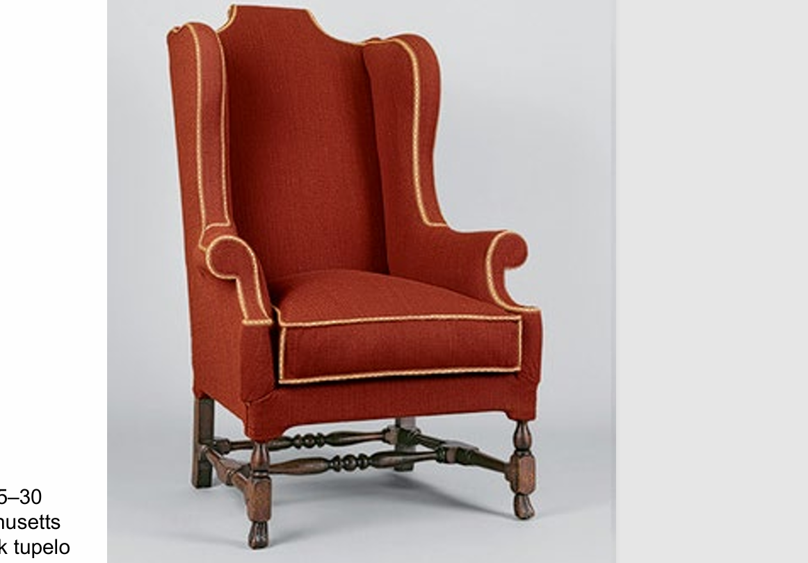 <p>winged back easy chair</p>
