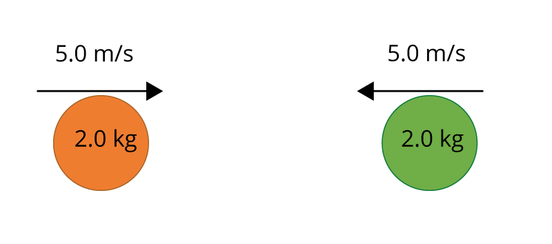 <p>State their momentums</p>