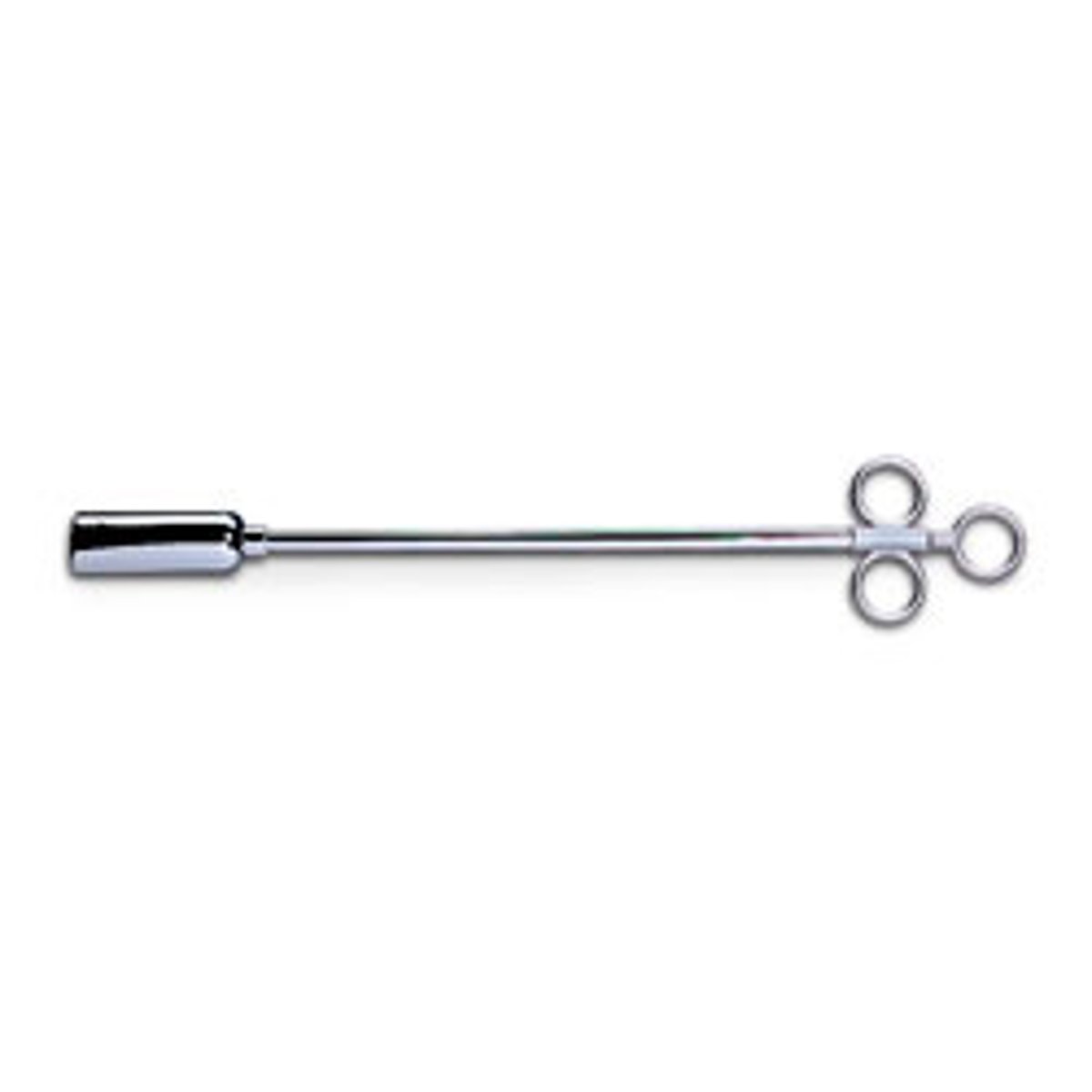 <p>a device used to place a pill in an animal's throat</p>