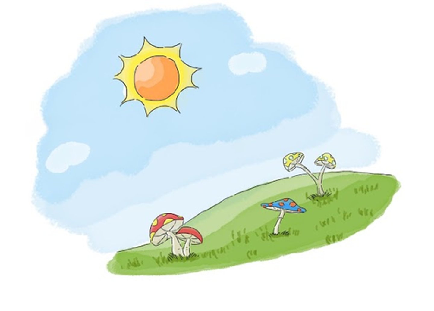 <p>ท้องฟ้าแจ่มใส, อากาศปลอดโปร่ง</p>