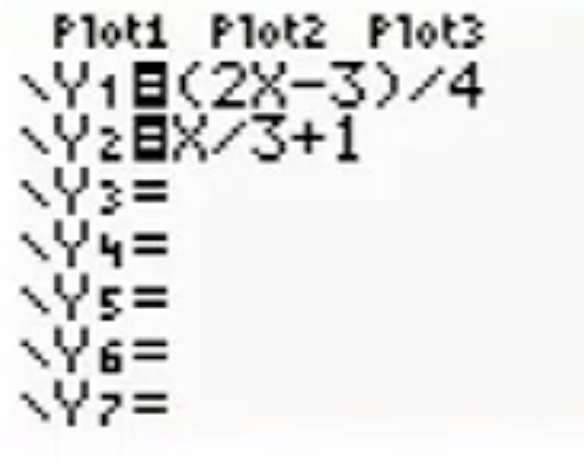 <ul><li><p>Graph </p></li><li><p>Figure out where they intersect</p></li></ul><p></p>