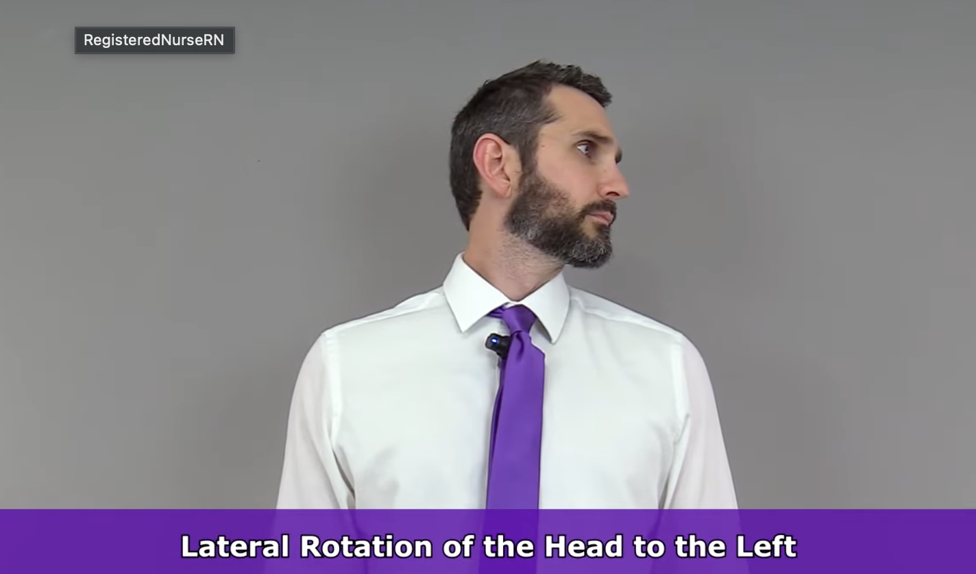 <p>shaking your head no </p>