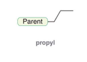 <p>A three-carbon alkyl group derived from propane by removing one hydrogen atom. It has the chemical formula $$\text{CH}<em>3\text{CH}</em>2\text{CH}<em>2-$$ or $$\text{C}</em>3\text{H}_7$$. Propyl can exist as <strong>n-propyl</strong> (unbranched) or <strong>isopropyl</strong> (branched).</p>