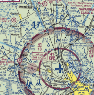<p><span>(Refer to FAA-CT-8080-2H, Figure 23, area 3) A client has hired you to inspect a tower on Tuesday. The tower to be inspected is the lighted tower 6 NM SW of Savannah/Hilton Head Intl (SAV). At the highest allowable flight altitude above the tower, what airspace would you be in?</span></p>