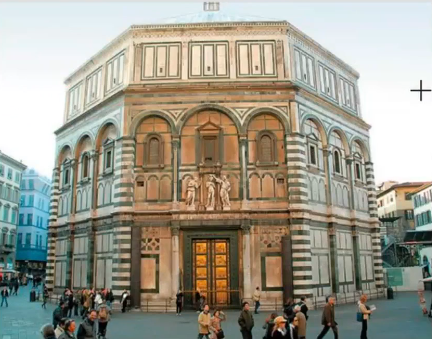 Baptistry Florence, built in year 1000