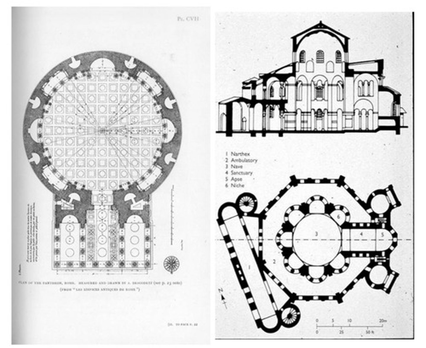 <p>Both San Vitale and the Pantheon have which of the following architectural features?</p><p>A</p><p>Pendentives</p><p>B</p><p>A dome</p><p>C</p><p>An oculus</p><p>D</p><p>An ambulatory</p>