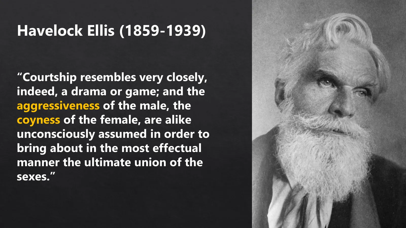 <p>Sexologists <s>just</s> interested in defin. &amp; categoris. so-called ‘perversions’…, <u>but also</u> in <span style="color: blue"><mark data-color="blue" style="background-color: blue; color: inherit">mark. out what is normal</mark></span><mark data-color="blue" style="background-color: blue; color: inherit">/ nat. against which those perversions could be defined &amp; read</mark></p><p><span data-name="books" data-type="emoji">📚</span><strong><em> Man &amp; Woman</em></strong></p><ul><li><p>Used in-depth studies individuals to come to conclusions ab. everyone’s sexual natures… <em>whole nature of the sexes as a system</em></p></li><li><p><span style="color: blue"><strong>Normal</strong></span> for <u>men</u> to have more active sex drive (sim. to sex advice we’ll see later) vs <u>women</u> (nat. passive… if possessed too strong sex drive, perverse/ sick ) - <em>quote</em></p></li></ul><p></p>