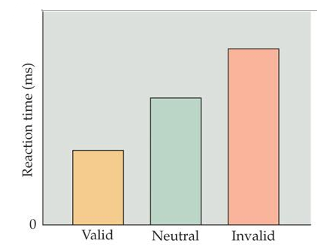 <p>invalid= highest reaction time </p><p>valid= lowest reaction time</p>