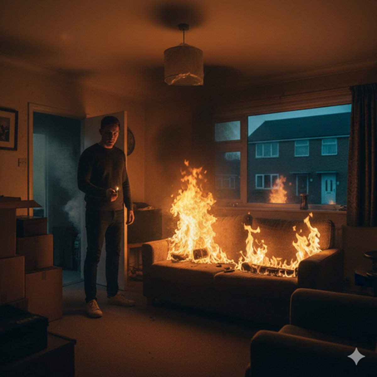 <p>Chapter: Criminal Damage (Aggravated Criminal Damage and Arson)</p><p>Facts: D deliberately set fire to a sofa in his council house to help his landlady get rehoused, causing smoke to spread into the neighbours' home, though he did not consider the risk to them and they were not present.</p><p>Principle: Arson conviction upheld as well as aggravated criminal damage as it is not necessary to prove life was actually in danger.</p>
