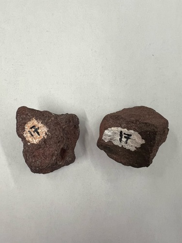 <ul><li><p>Reddish brown</p></li><li><p>Solidified rust</p></li><li><p>Hardness: 5.5-6.5</p></li></ul>