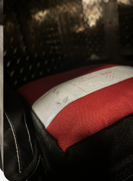 <p>Drivers side double door cabinet</p>