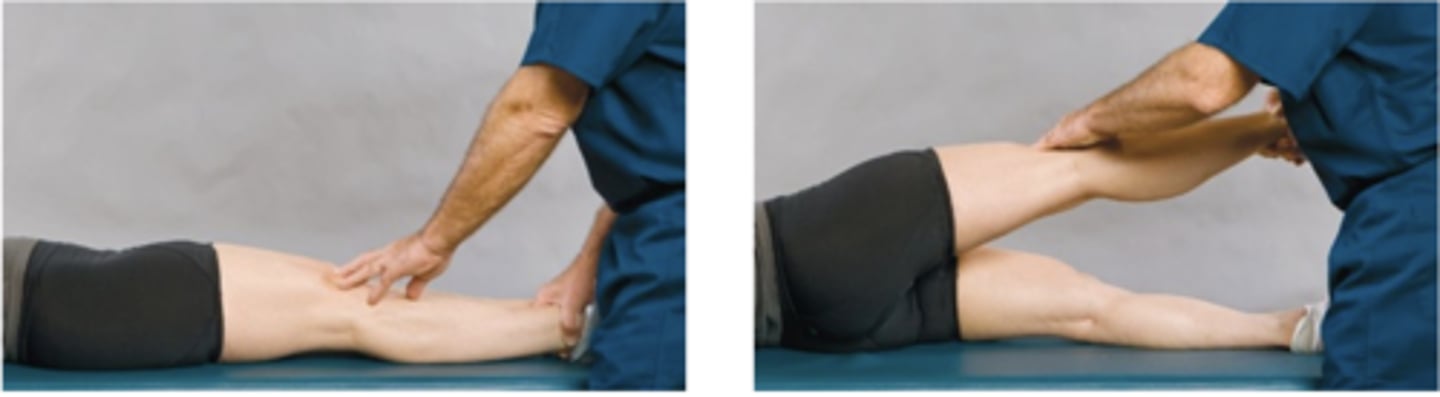 <p>_____ is present if during SLR the pelvis rises from the table rather than the hip flexing</p>