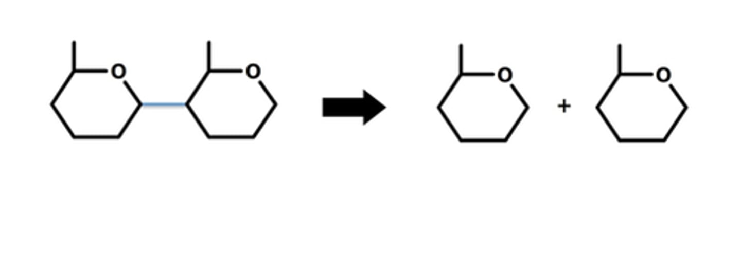 <p>To break apart.</p>