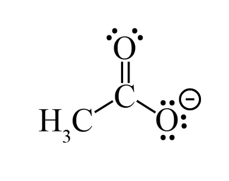 <p>C<sub>2</sub>H<sub>3</sub>O<sub>2</sub><sup>-</sup></p>