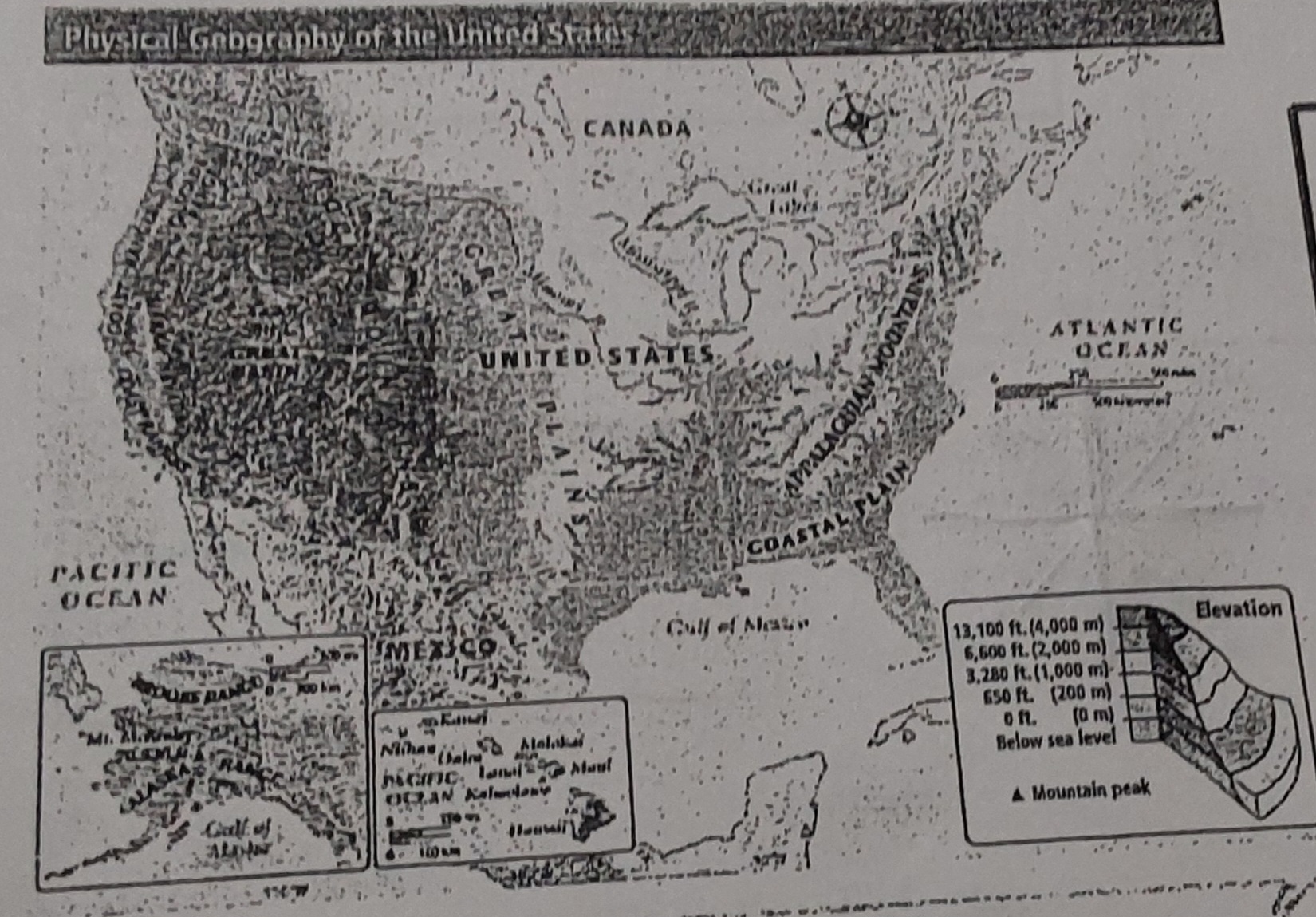 <p>What is a physical map</p>
