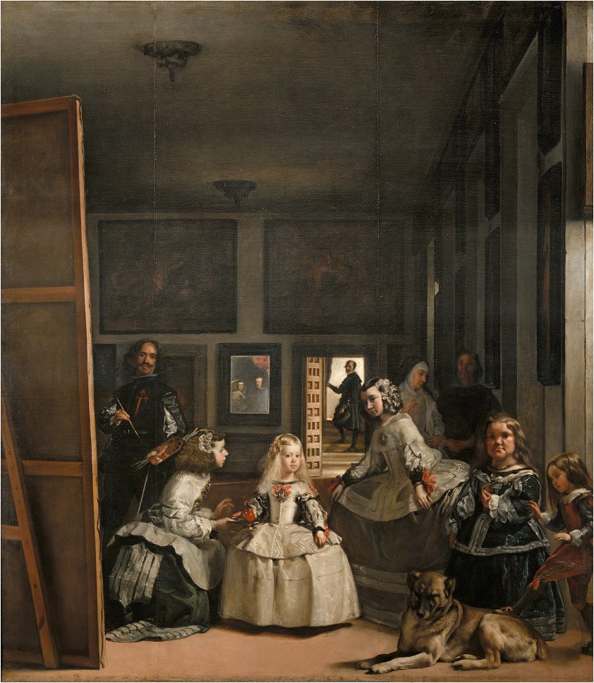 <p><span><strong>Diego Velázquez, <em>Las&nbsp;Meninas </em>(<em>The Maids of Honor</em>), </strong>1656. Oil on canvas, 10 ft. 5⅛ in. × 9 ft. ½ in. (3.18 × 2.76 m). Museo Nacional del Prado, Madrid</span></p>