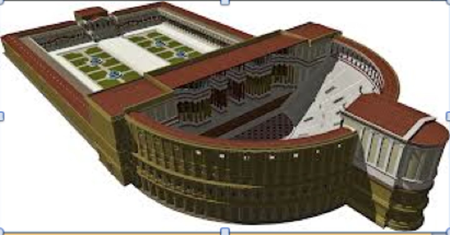 <p>- Built in 55 BCE</p><p>- One of the meeting places of the senate</p><p>- Julius caesar was killed here</p>