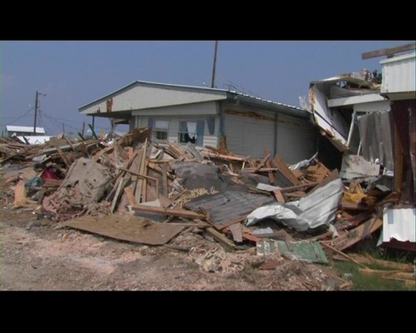 <p>great destruction; chaos</p>