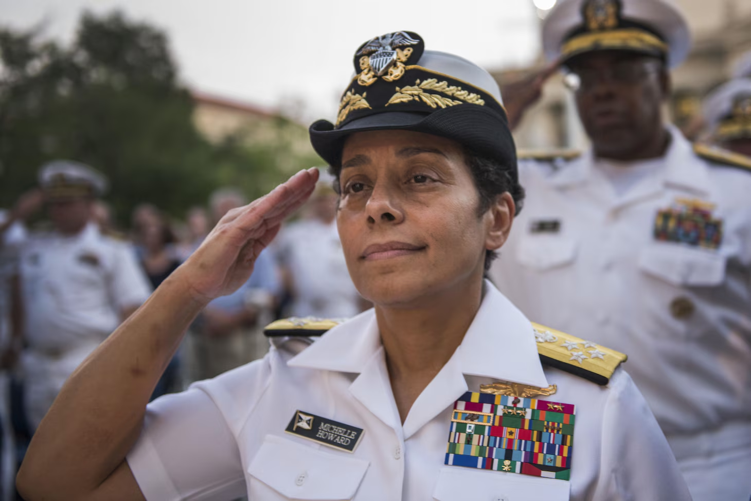 <ol><li><p>Class of 1982</p></li><li><p>First female Admiral in US Navy</p></li><li><p>First African American woman to command a ship</p></li><li><p>Vice CNO</p></li></ol><p></p>
