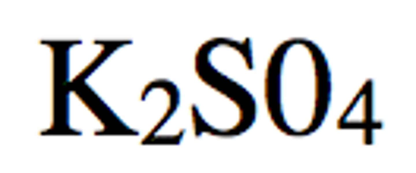 <p>balance charges</p><p>e.g K group one = K+ = +1</p><p>SO42- = -2</p><p>so for every sulfate ion, you need 2 K ions to = 0</p><p>K2SO4</p>