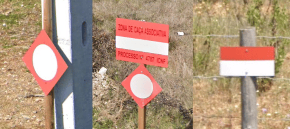 <p>unique no hunting signs</p>