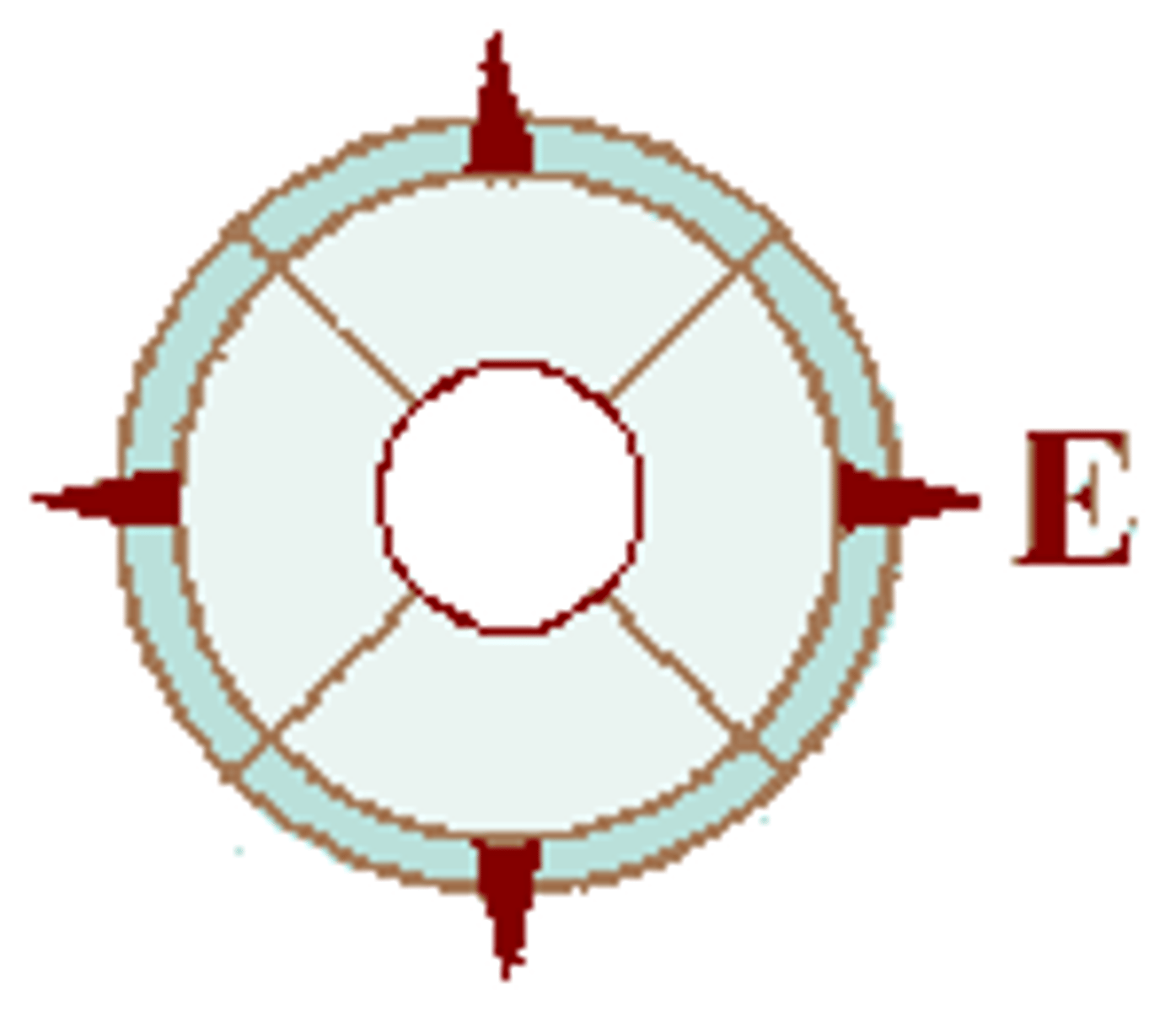 <p>phía đông</p>