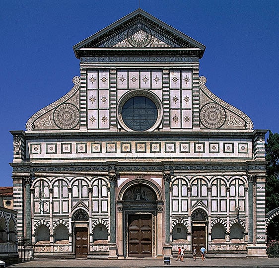 <p>Facciata di Santa Maria Novella (Firenze)</p>