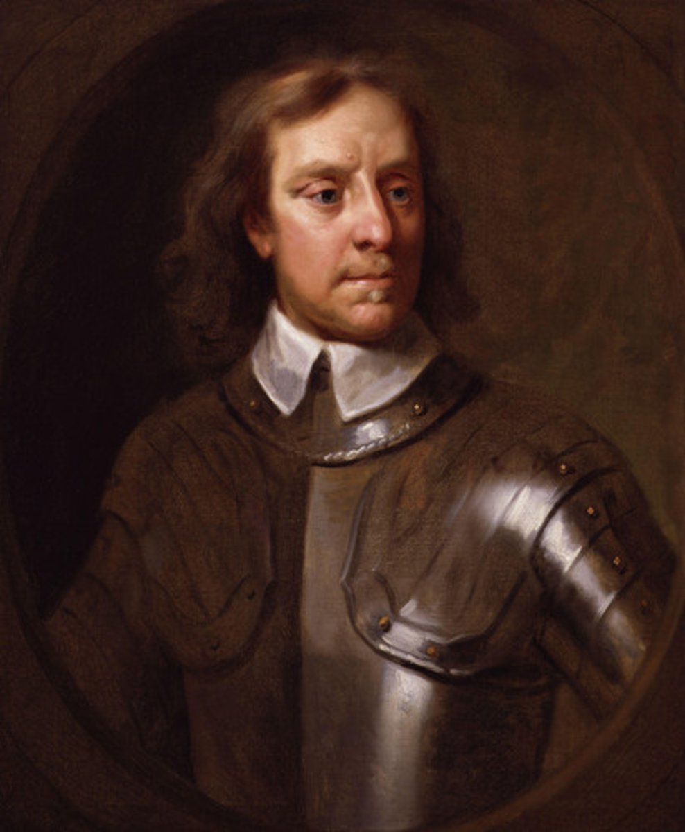 <p>English general and statesman who led the parliamentary army in the English Civil War. established Puratin Republic</p>