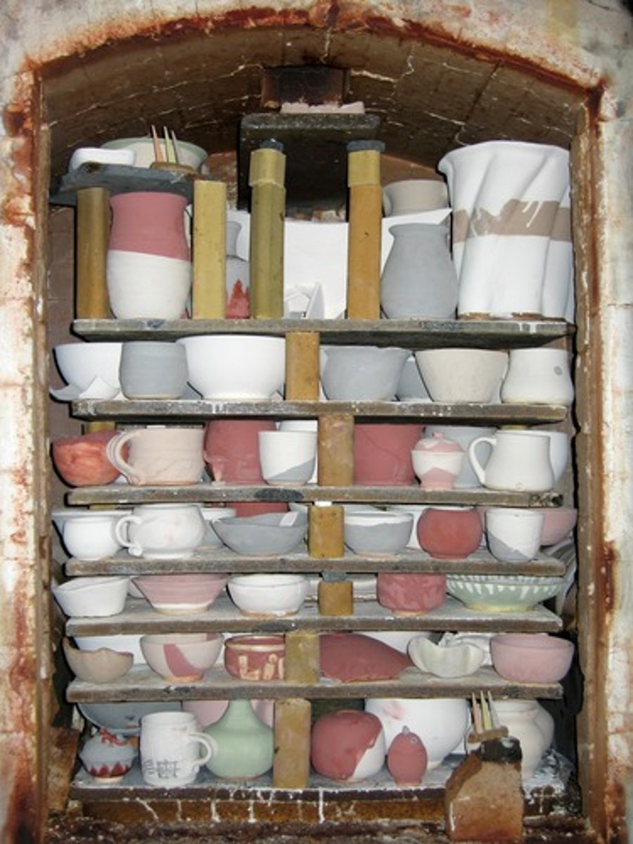 <p>an oven used for making pottery</p>