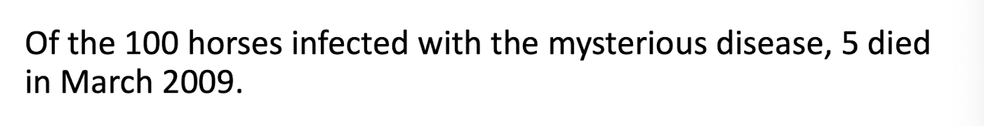 <p>A) prevalence</p><p>B) mortality rate</p><p>C) case fatality rate </p>