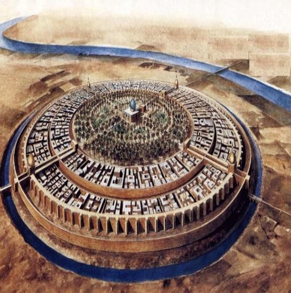 <p>Capital of the Abbasid Caliphate, central trade hub.</p>