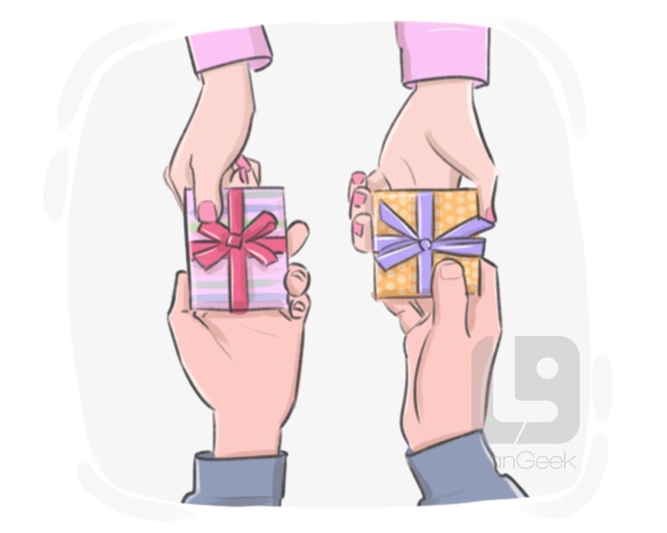 <p>Capable of being exchanged or used in place of each other without a difference in function or meaning.</p><p><br></p>