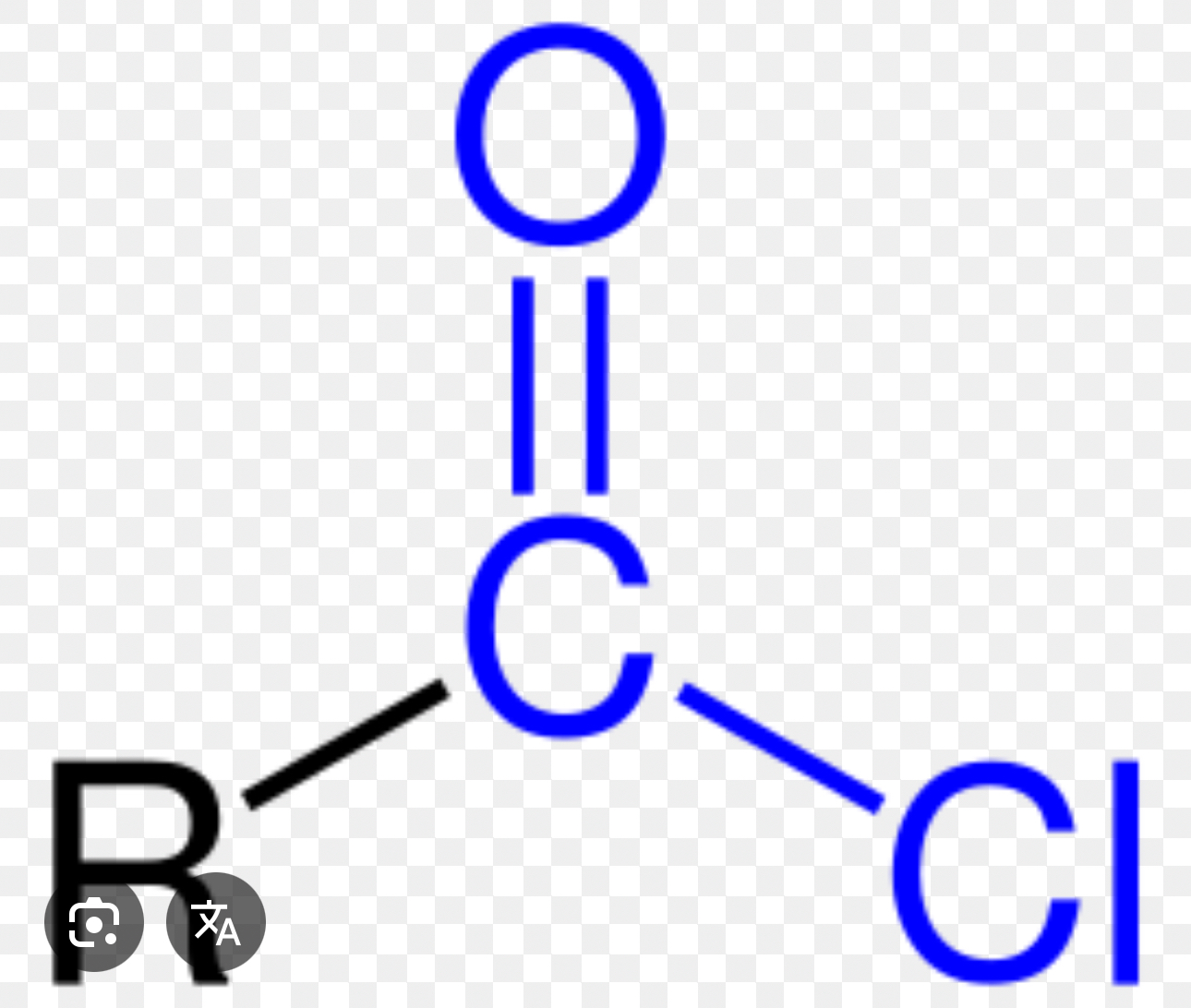 <p>R— COCl</p>