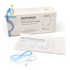 <p>Polypropylene (Prolene) </p><p>Synthetic fiber from polymerized propylene</p>