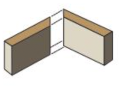 Ends cut to 45°

More attractive than butt joint - used in picture frames/surrounds

Weak - little surface area

Metal splines can strengthen