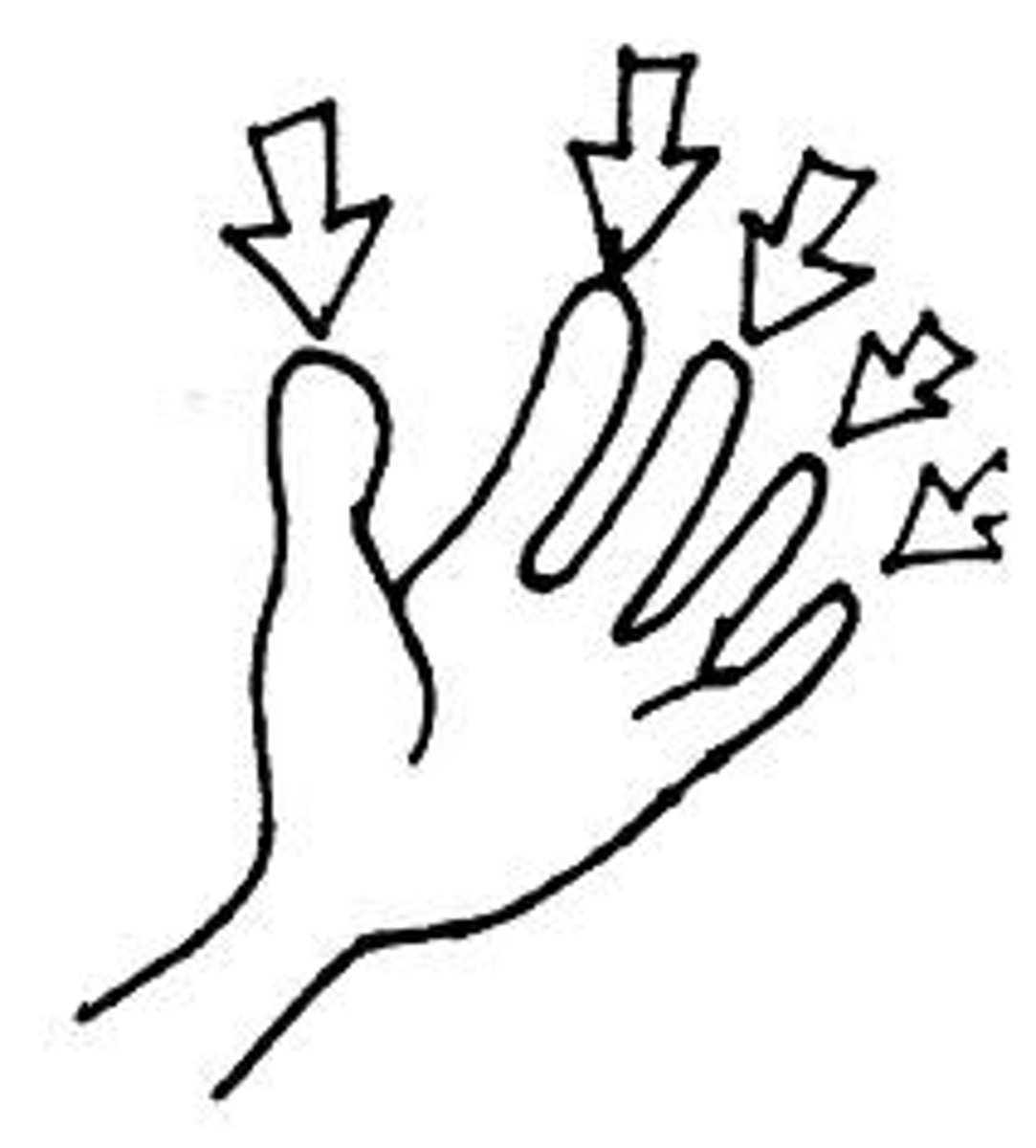 <p>the finger</p>