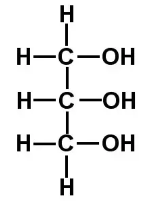 <p>An organic alcohol which has 3 hydroxyl (-OH) groups</p><p>3 carbons long and 3 hydroxyl groups </p>