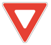 <p>THIS IS THE SHAPE AND COLOR OF A __________ SIGN. </p><p>A. Stop </p><p>B. Wrong Way</p><p> C. Yield </p><p>D. Do not enter</p>