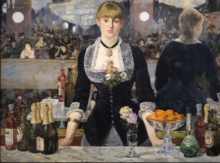 <p><span style="font-family: sans-serif"> Édouard Manet, A Bar at the Folies-Bergère, 1882</span></p>